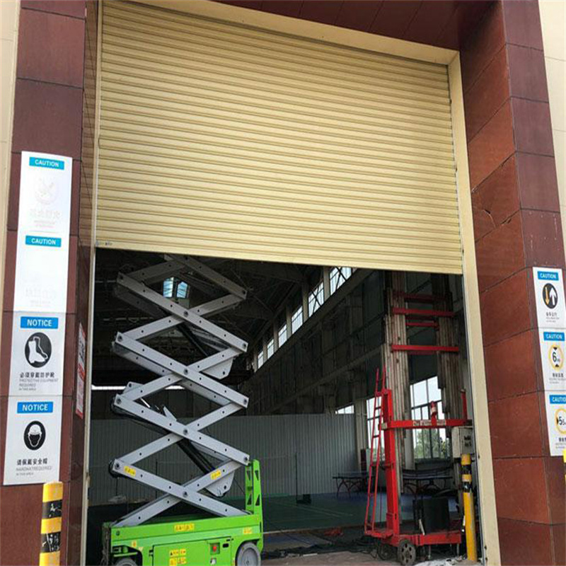 彩鋼防盜電動卷閘門
