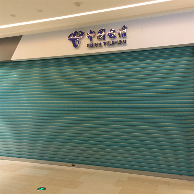 彩鋼防盜電動卷閘門